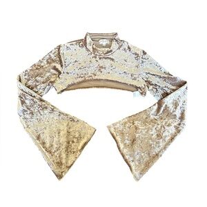 Free People Crushed Velvet Bell Top 🪩💫